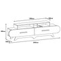 Hanah Home Soporte para TV Flora - Nogal, Crema